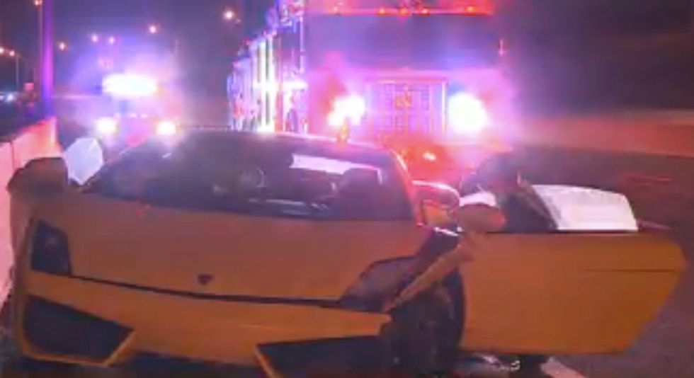 It's Likely the Last Car You'd Expect to Find Abandoned on a Tollway 
