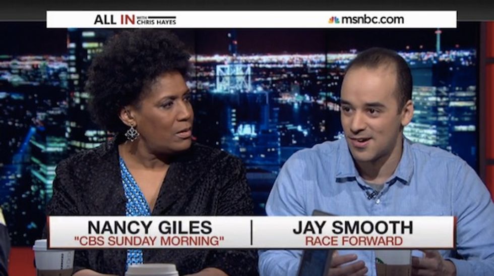 MSNBC Guest Calls Out Fellow Panelist Because He 'Co-Opted' Black Language. Then He Drops a Bombshell She Didn't See Coming