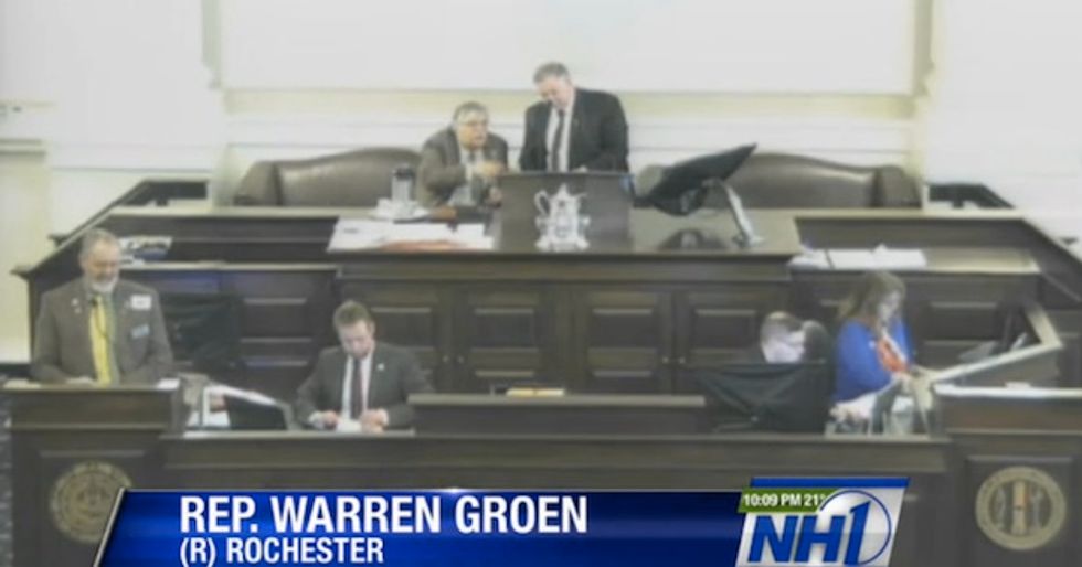 NH Legislator Uses Graphic Example to Give Fourth-Graders Lesson on How Laws Are Made