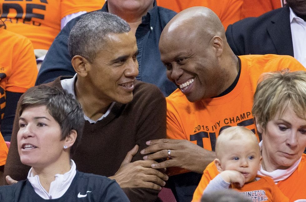 Obama Appears a Bit Embarrassed When Princeton Basketball Fans Invoke a Constitution-Defying Chant During Game