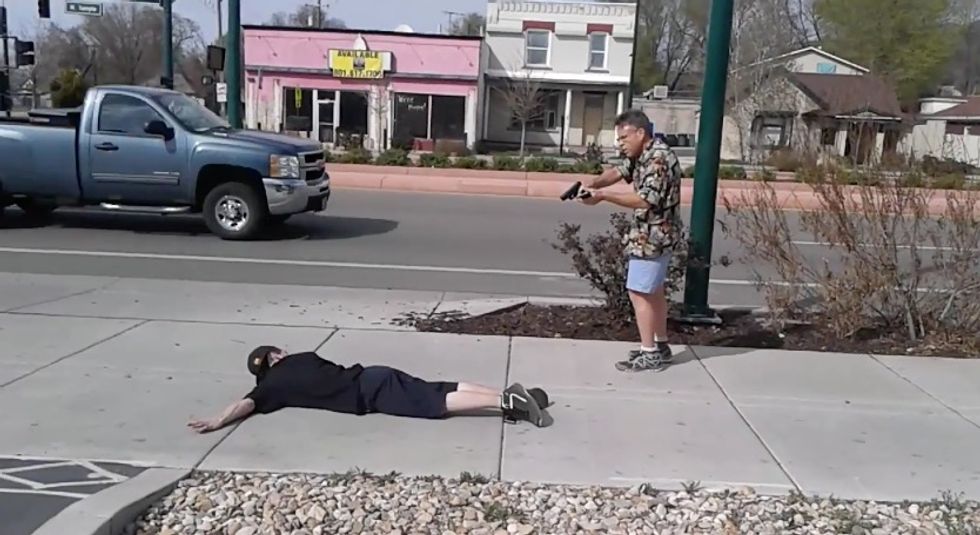 Footage Shows Guard Hold Man at Gunpoint, But There’s More to the Story Than Meets the Eye