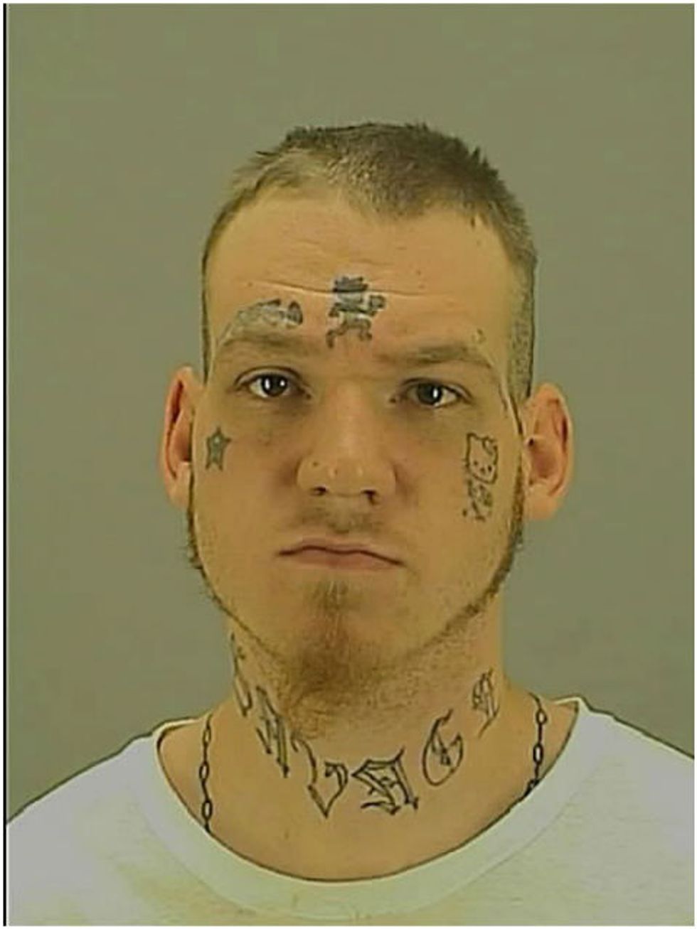 Check Out the Very Distinct Tattoos Accused Robber Has Inked on His Face