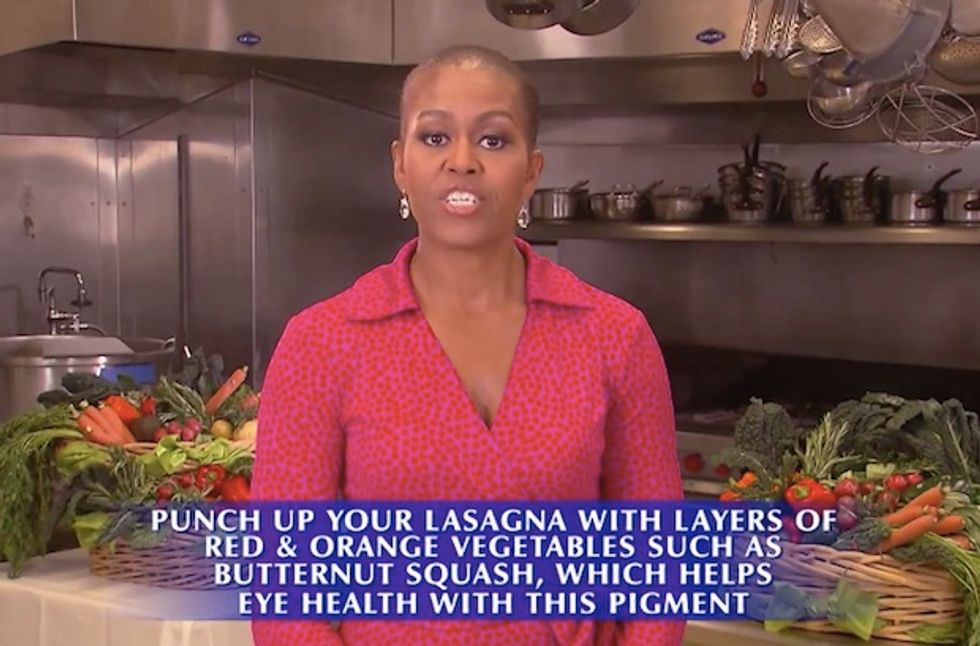 What happened to Michelle Obama's hair?