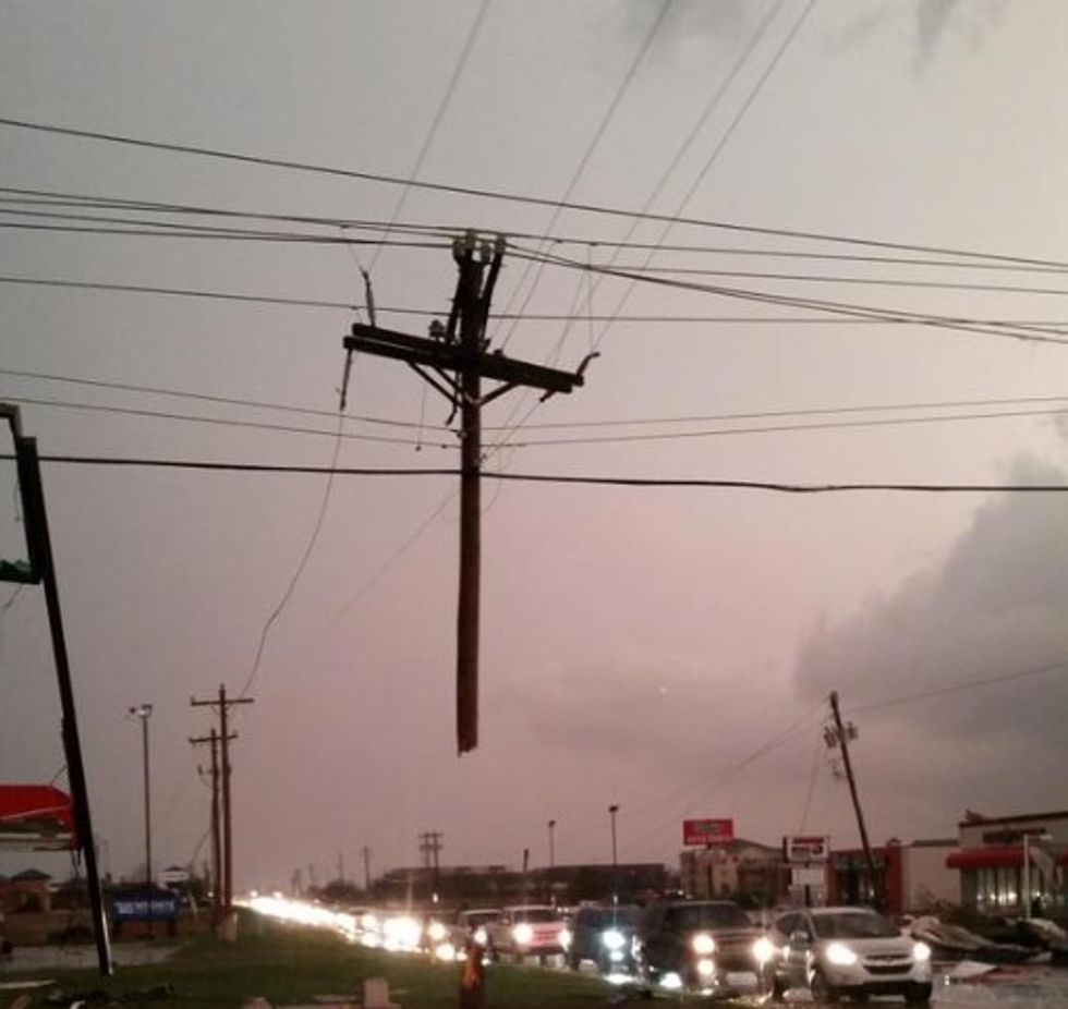 God Is With Us': Oklahoma Student Finds Unmistakable Symbol Dangling in Sky After Tornado Strikes