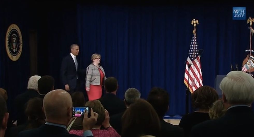 This may be one of the most awkward Obama Introductions ever — watch what happens