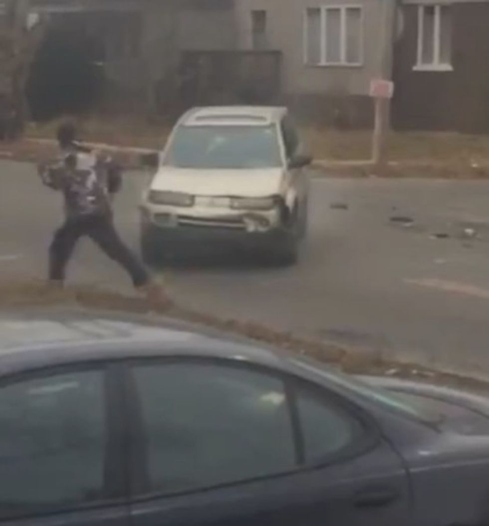 Viral Video Shows SUV Driver Who 'Just Lost It' Repeatedly Ramming Van — but the Backstory Might be More Insane