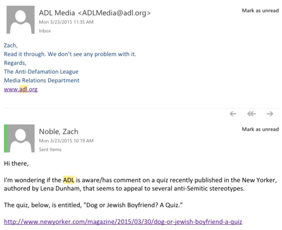 Anti-Defamation League Calls Actress' Jewish Quiz 'Tasteless'...but Take a Look at What They Told Us About It on Monday