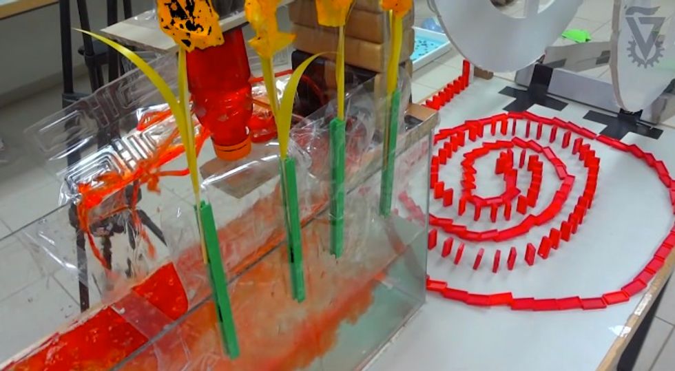 Watch: Students Create Epic Exodus-Themed Chain Reaction Course, Complete With Baby Moses, the Burning Bush and the Egyptian Plagues