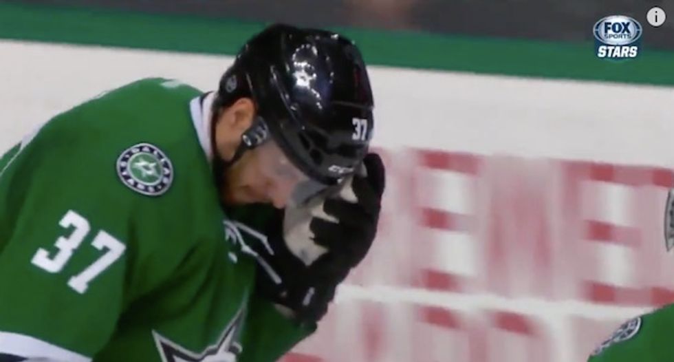 NHL Player Thought He Got Hit in the Face With the Puck — It Ended up Being Much More Hilarious