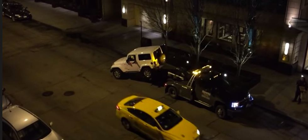 Video: Man Getting Towed Finally Does What You've Probably Always Wanted to Do