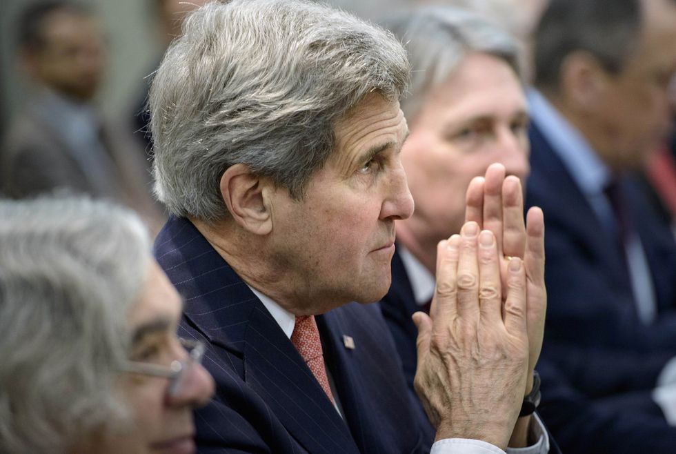 Oppose the Iran Deal? John Kerry Says You're Engaging in 'Hysteria.' Then He Makes a Claim Even Obama Has Dismissed.