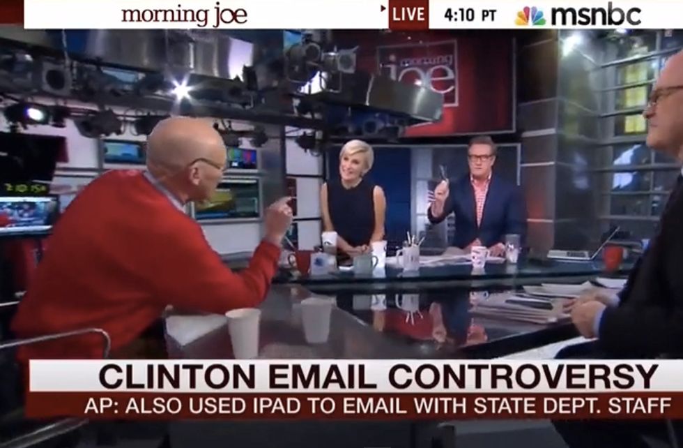 MSNBC's Joe Scarborough Gets Into Heated On-Air Battle With James Carville Over Hillary Clinton Emails