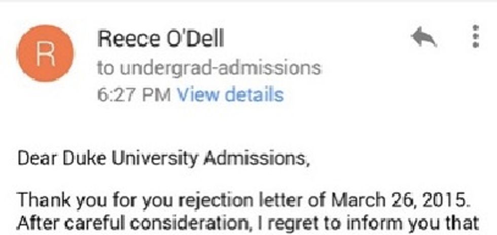 17-Year-Old Girl Gets Rejection Letter From Duke — What She Did in Response Has Now Gone Viral