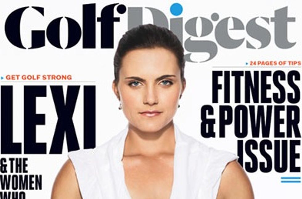 See the Latest Cover of Golf Digest Featuring a Semi-Topless Golfer That Has People Talking
