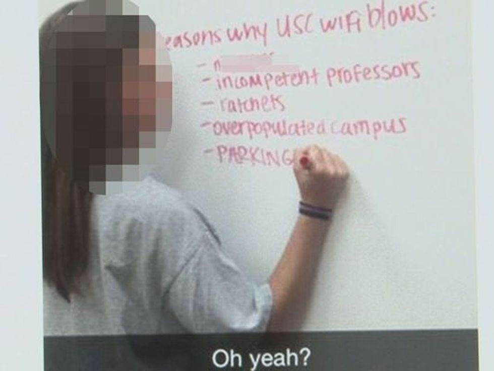 University of South Carolina Suspends Student After Finding This 'Racist and Uncivil' Message