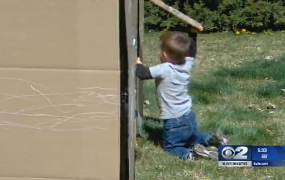 Completely Awesome' Cardboard Fort Is the Hit of the Neighborhood. But City Code Enforcement Isn't in the Mood to Play.