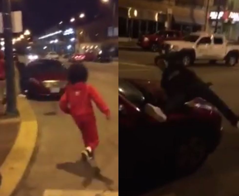 Put 'Em in a Coffin': Teens Body Slam Strangers' Parked Cars, but Then Watch as Instant Karma Takes Them by Surprise 