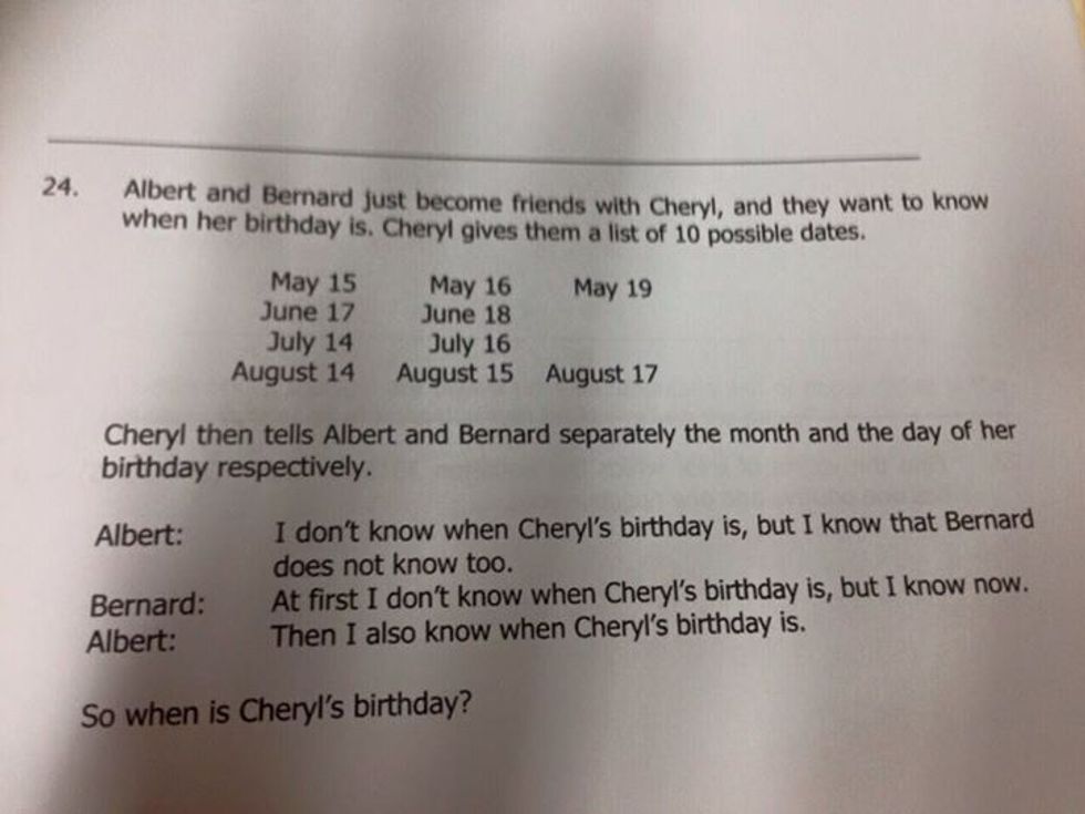 A Question From a Fifth-Grade Math Test Is Completely Stumping the Internet. Can You Figure Out the Answer?