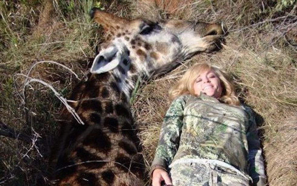 ‘Disgusting’: Vile Comments Sent to Hunter for Taking Photo With Slain Giraffe — Here’s Her Response