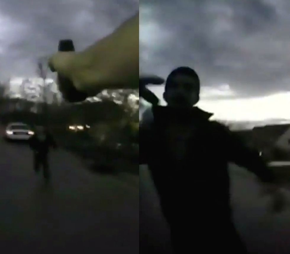 Shoot Me!': Marine Veteran Cop Gets Charged by a Murder Suspect. His Body Cam Captures His Incredible Response.