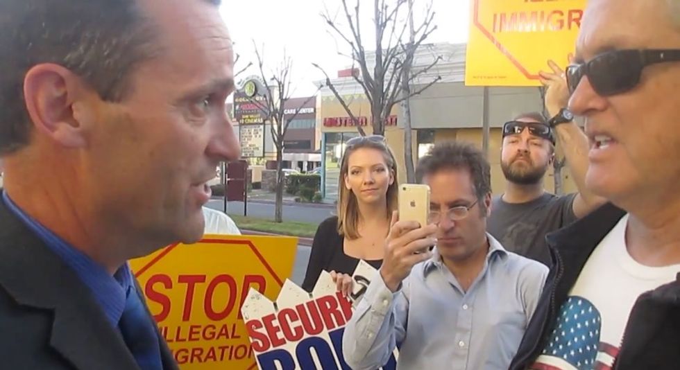 GOP Congressman Gets in Heated Exchange With Immigration Protester: 'I'll Drop Your A**