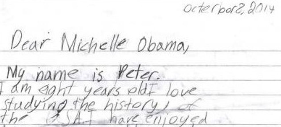 'Concerned 8-Year-Old Citizen' Pens Blistering Letter to Michelle Obama — and Some Folks Don't Like It One Teeny Bit