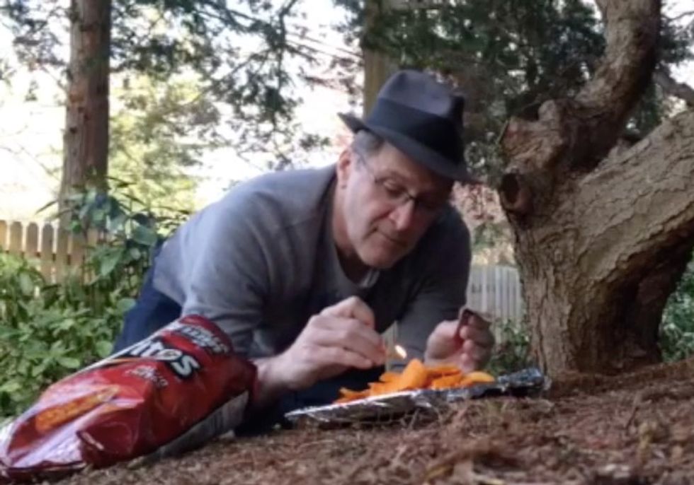 Life hack: Can you use Doritos instead of kindling to start a fire?