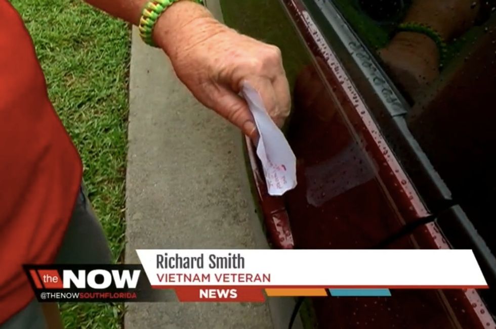 Vietnam Vet Figured the Note Left on His Car Meant a Fender Bender and Repair Hassles. But When He Opened It, He Got 'a Little Emotional.