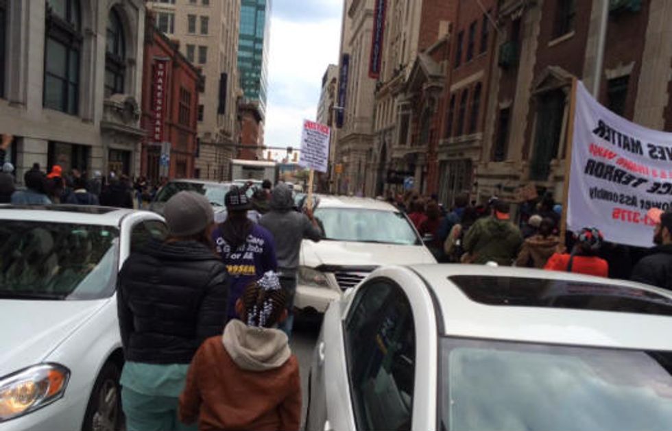 Photos: 'Black Lives Matter' Protesters Take to Baltimore Streets, Disrupting Rush Hour Traffic