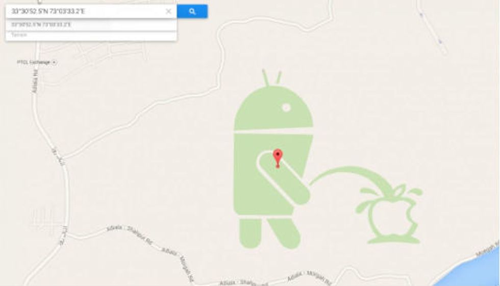 See the Google Maps 'Easter Egg' Hidden in Pakistan That Contained a Very Candid Message to Apple