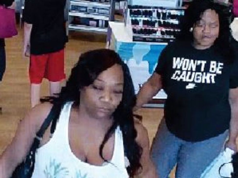 Surveillance Video Catches Woman Robbing a Store – While Wearing One of the Most Ironic T-Shirts Possible