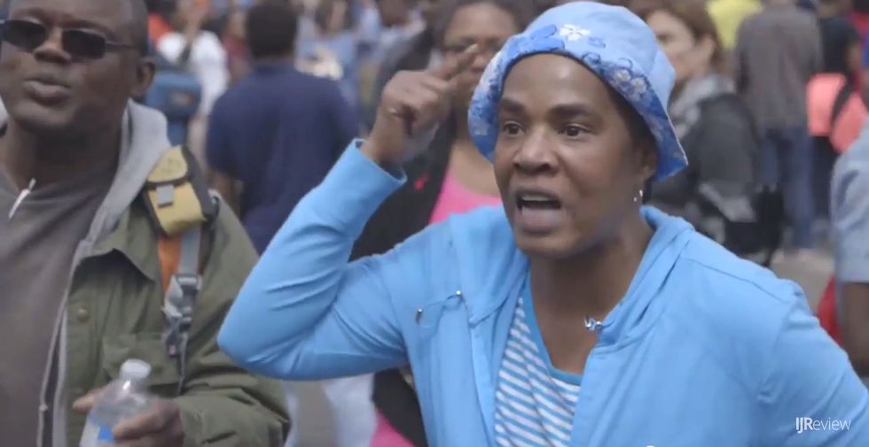 Young Baltimore Protesters Were in Middle of Profane Rant When This Woman Walked Up and Made Them Go Quiet