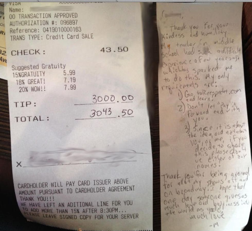 Waitress Shares Devastating News With Customer. The Inspiring Way He Chose to Help Isn't Something You See Everyday.