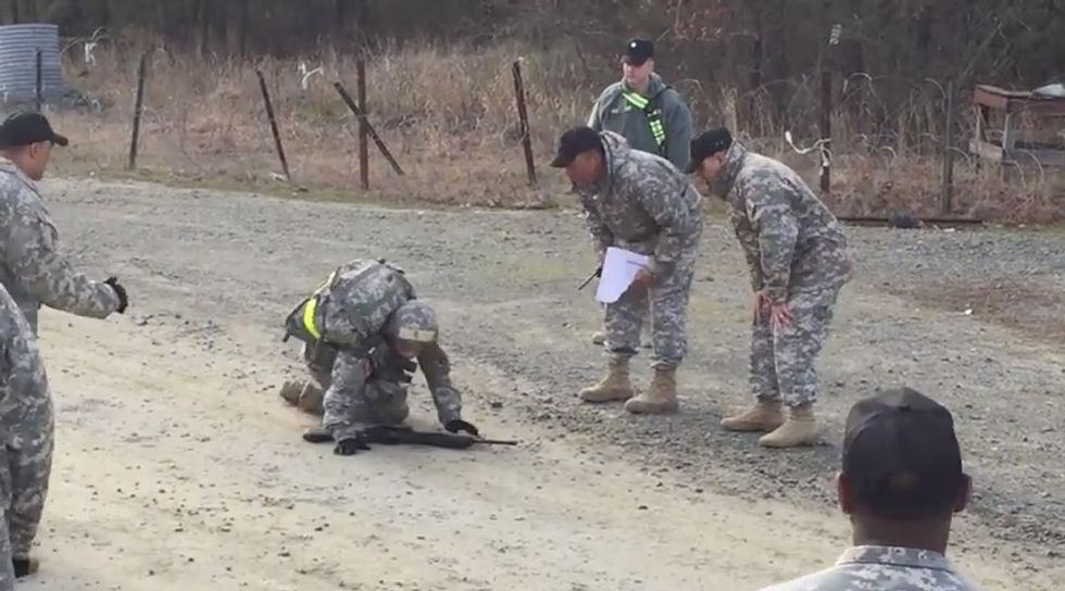 Viral Video Shows U.S. Soldier Refuse to Give Up, Complete Grueling 12-Mile Foot March