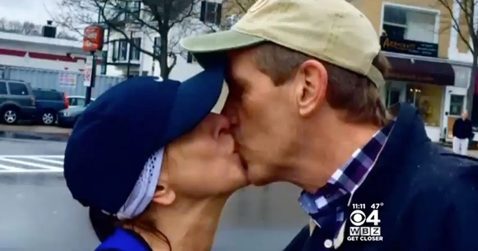 Woman Who Kissed Stranger at Boston Marathon Gets a Letter — From the Man's Wife