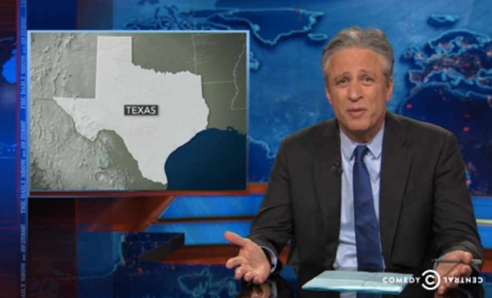 Jon Stewart Has a Message About Free Speech and the Muhammad Cartoon Contest Shooting in Texas: 'I Can't Believe We Have to Reiterate This