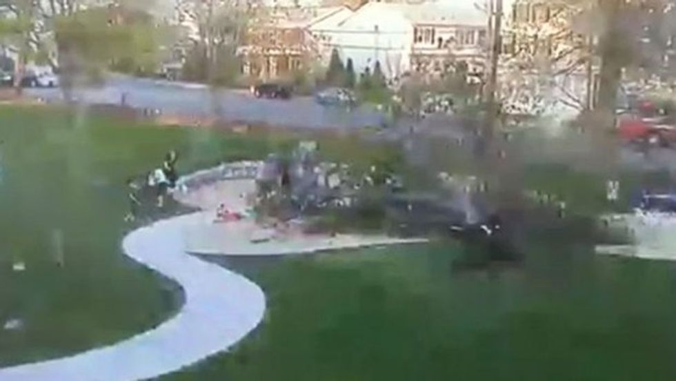Video Captures the Horrifying Moment a Massive Tree Snaps and Falls on Kids Playing Below