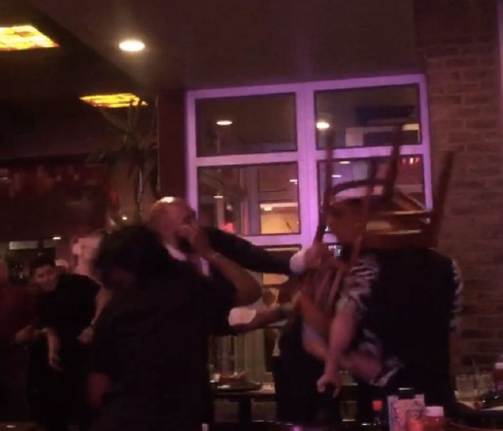 Horrific Video Captures Man Going Berserk at NYC Barbecue, Beating Gay Couple With a Chair