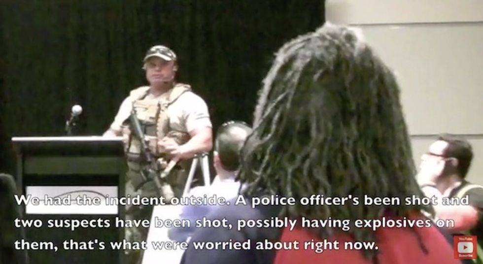 Video: The Tense Moments Inside the Texas Muhammad Event Right After the Shooting