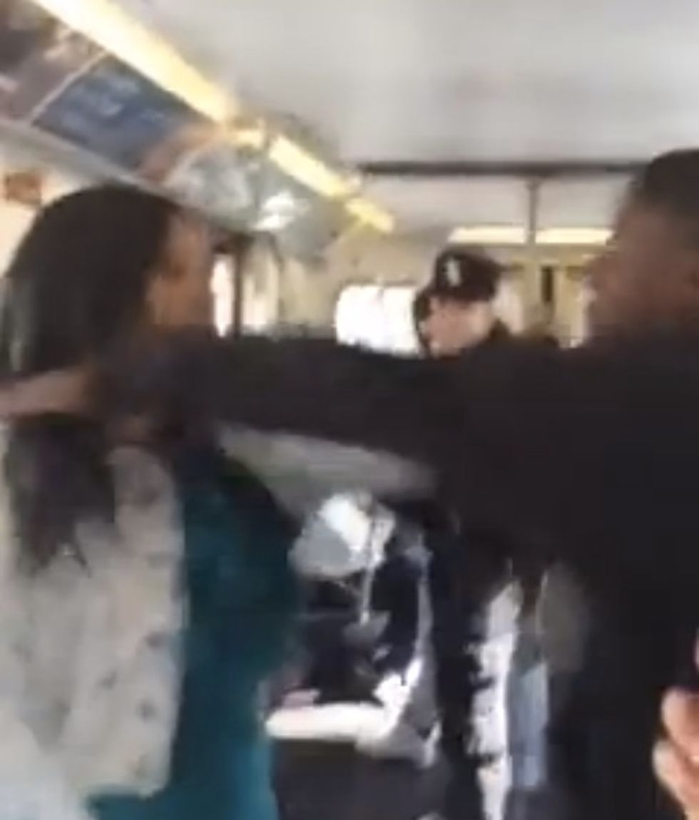 Harassing Creep Caught on Video Pushing a Woman Aboard a Train. But She Teaches Him a Painful Lesson.