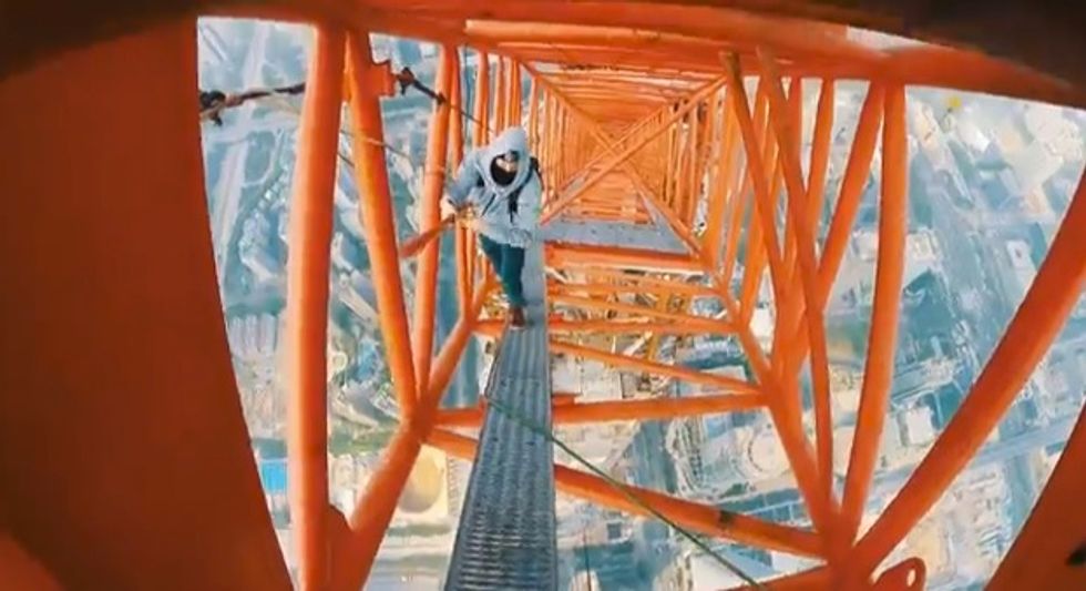 European Daredevils Take on the Second Tallest Tower in the World and Filmed the Dizzying Ascent