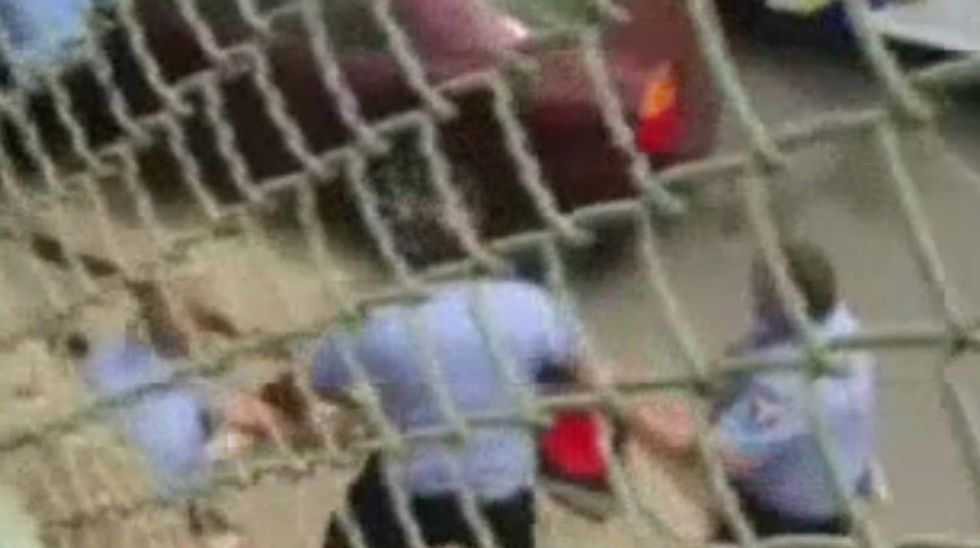 The Suspect Used the Vehicle As a Weapon': Horrific Video Shows Man Hit Cops As He Sped Away in Car