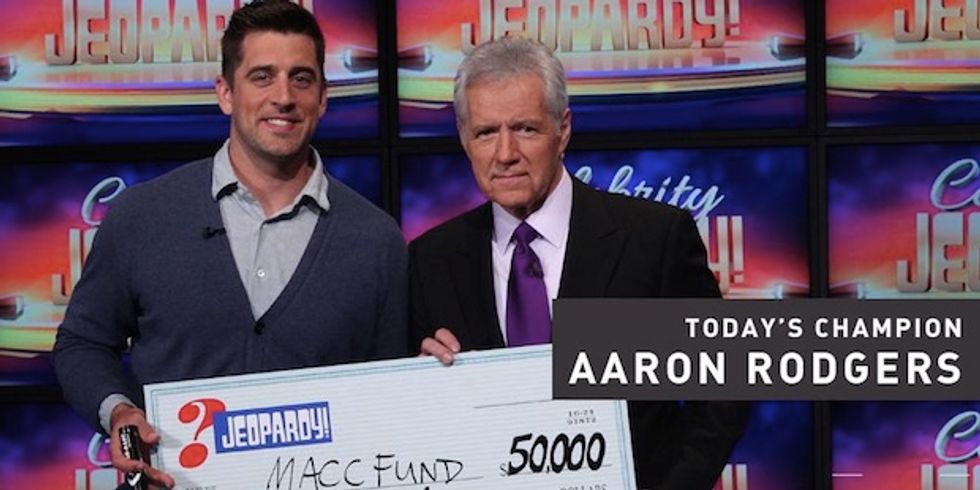 Did NFL MVP Aaron Rodgers drop an F-bomb on 'Celebrity Jeopardy?