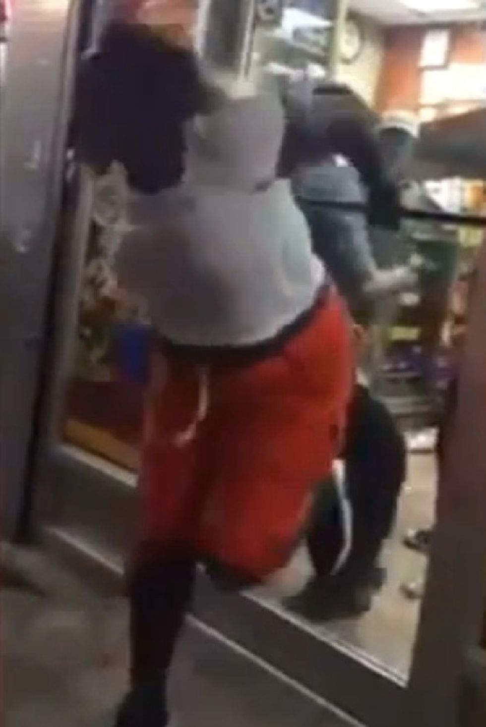 Insane Video: 'Wild' Woman Relentlessly Attacks Convenience Store Worker and Trashes Displays in Rampage