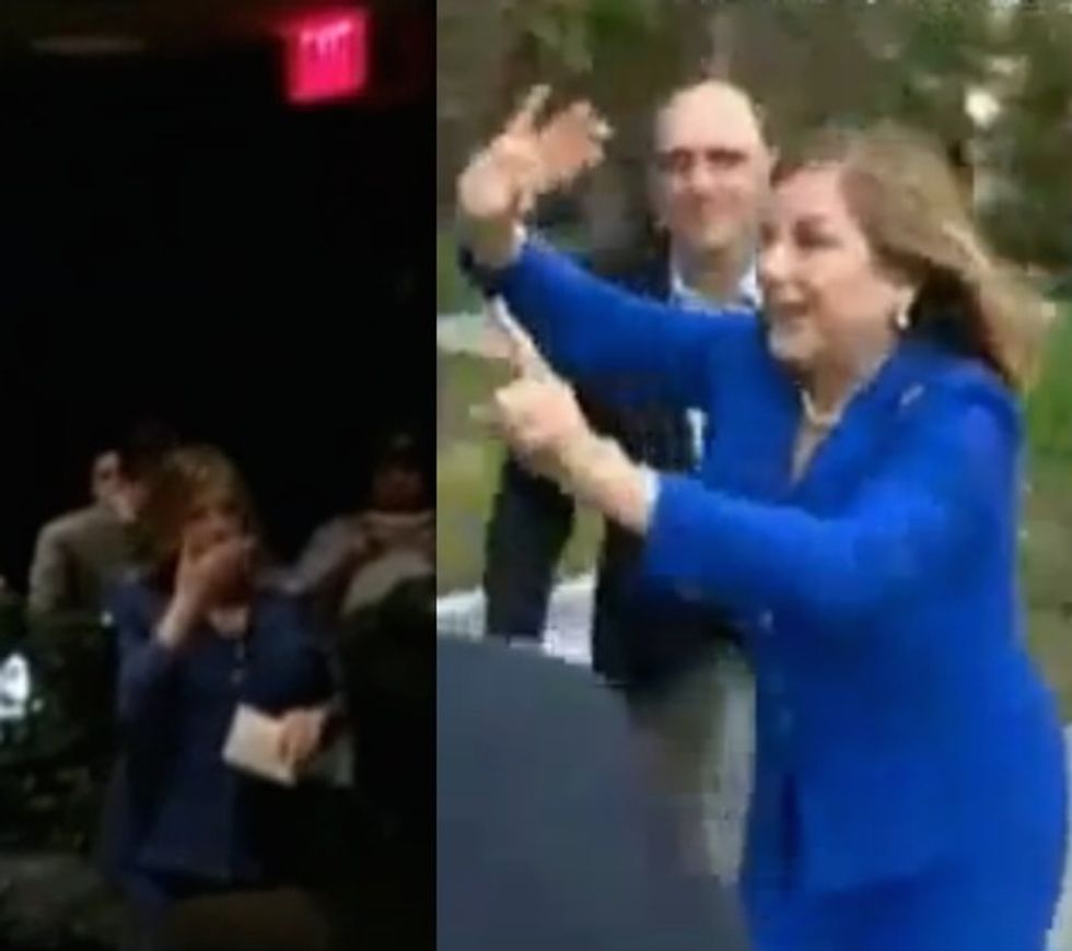 Democratic Candidate Literally Runs Away From Reporters After She Makes a 'Shocking' Race-Related Sound Effect