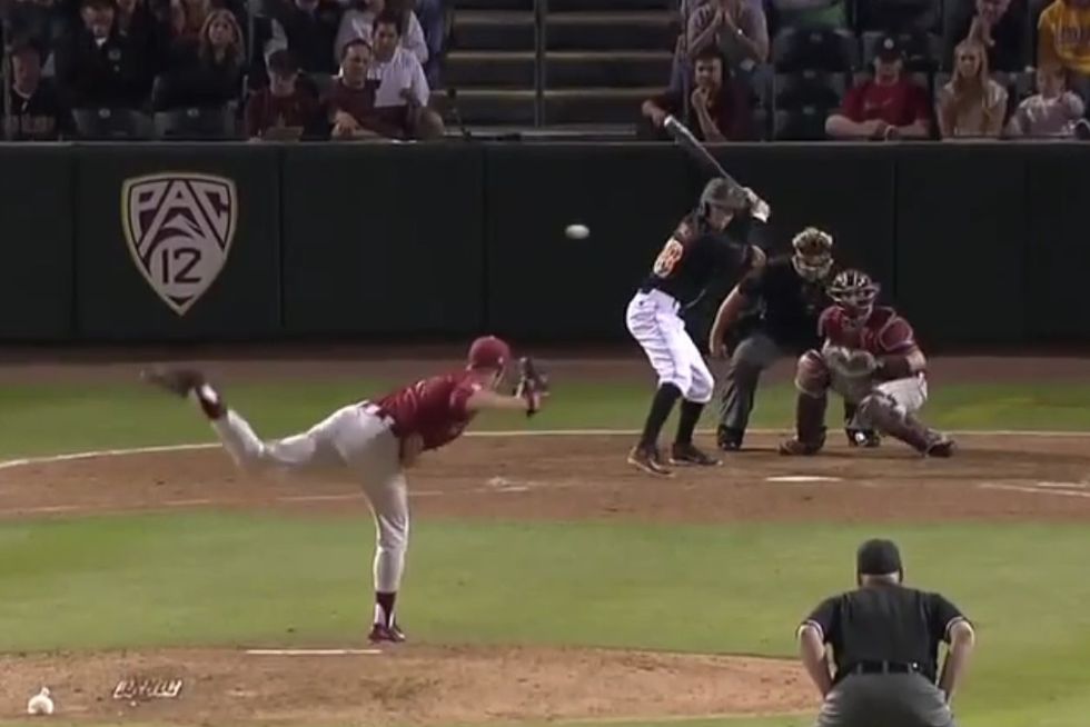 Check Out This Batter's Unlikely Feat the Instant After He's Hit by a Pitch