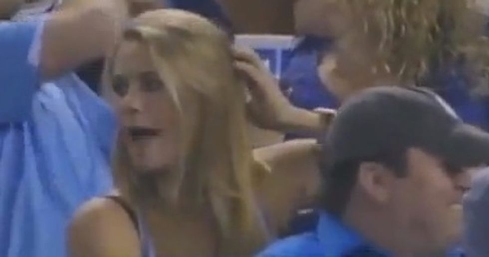 Woman Catches Baseball Tossed Into the Stands and Gives It to Little Boy. But Wait Until You See What Cameras Caught Her Saying Moments Later.