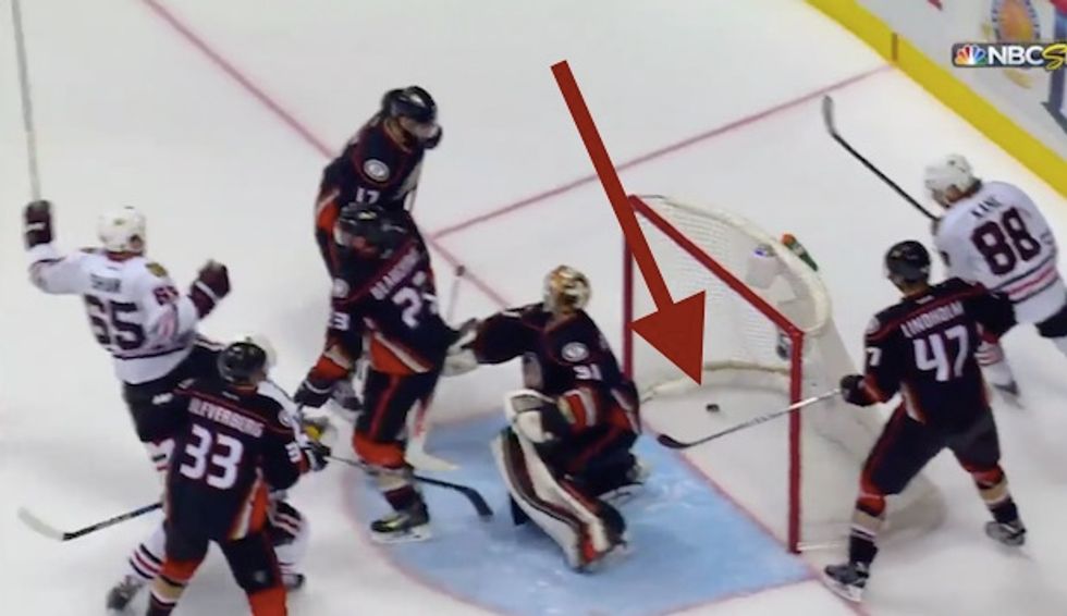 This Goal Looked Like It Was Finally Going to End the Second-Longest NHL Playoff Game Ever — Can You See Why It Was Disallowed?