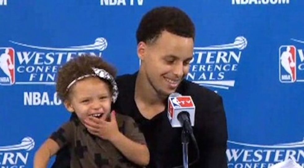 He Might Be the MVP, but It’s His Daughter Who Stole the Show Last Night