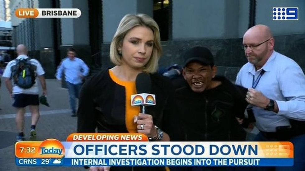 Dramatic Scenes Right Behind You': Reporter's Live Shot Interrupted Suddenly by Arrest Behind Her